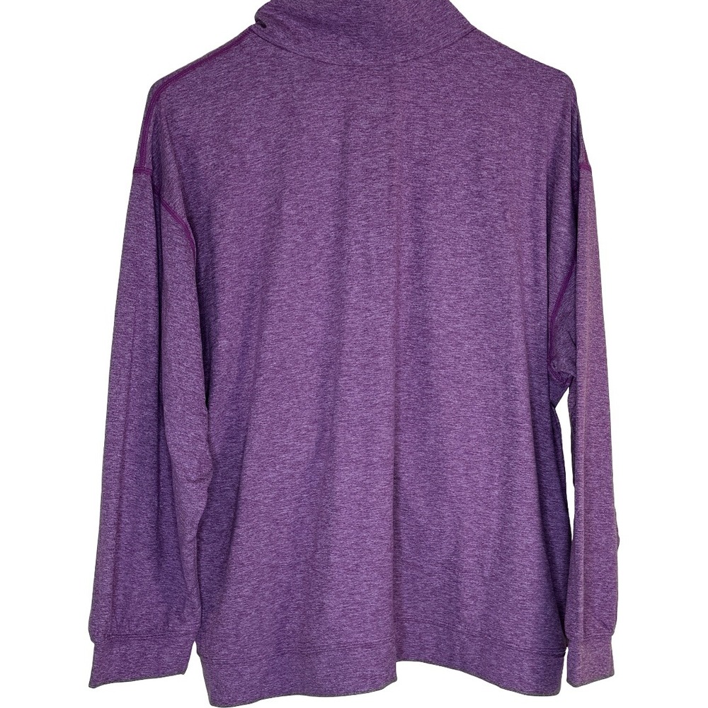 Gymwrap CloudKNIT Power Jacket Purple Heather Full Zip Plus Size 1X NWT - Picture 4 of 14